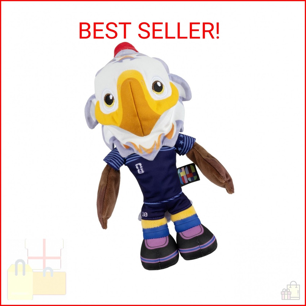 Jazwares FIFA® World Cup 2026 USA 8-Inch Plush – Official Clutch™ Bald Eagle Mas