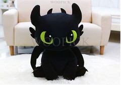 How To Train Your Dragon 3 Sitting Toothless Plush Doll 60cm Cute-100% Authentic