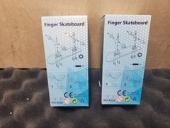 (Lot of 2) Professional Wooded Fingerboard Mini Skateboard