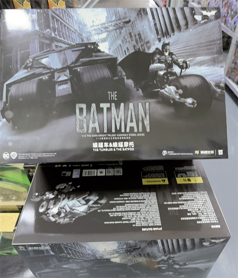 IN STOCK Modoking 1/12 The Batman: The Dark Knight Batmobile &Batpod Model Kit