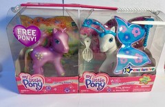 2004 G3 My Little Pony Wing Wishes w/Blossomforth & Spring Fever Toys R Us NIB