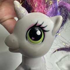 My Little Pony Set Of 4, 2 Little & 2 Large Years- 2003, 2005, 2008 Glitter MLP