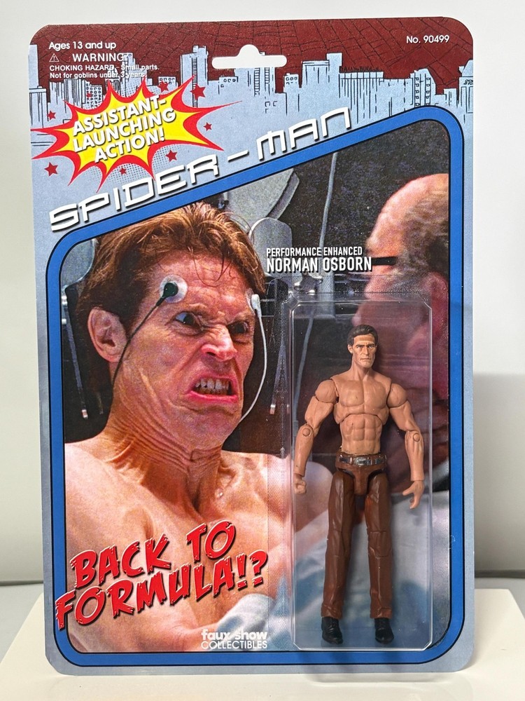 Custom Norman Osborn Action Figure – Enraged Green Goblin Collectible, Two-Sided