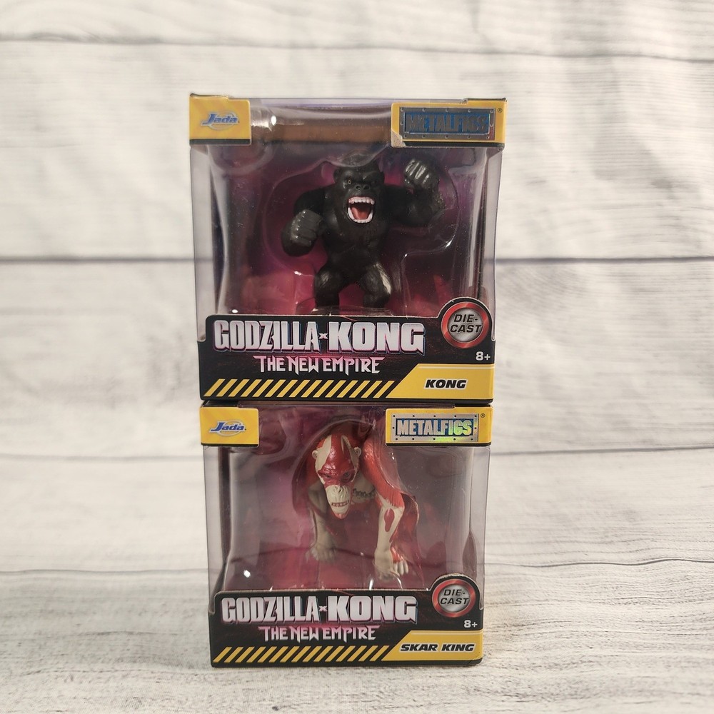 Jada Metalfigs Godzilla x Kong The New Empire Kong & Skar King Die-Cast Figures
