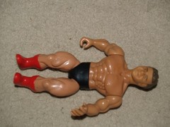 1985 AWA All Star Wrestlers Remco 4 figure lot – mis-matched head & bodies