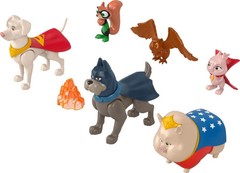 Fisher Price DC League Super Pets Figure Multi Pack 6 Character Action Figures!