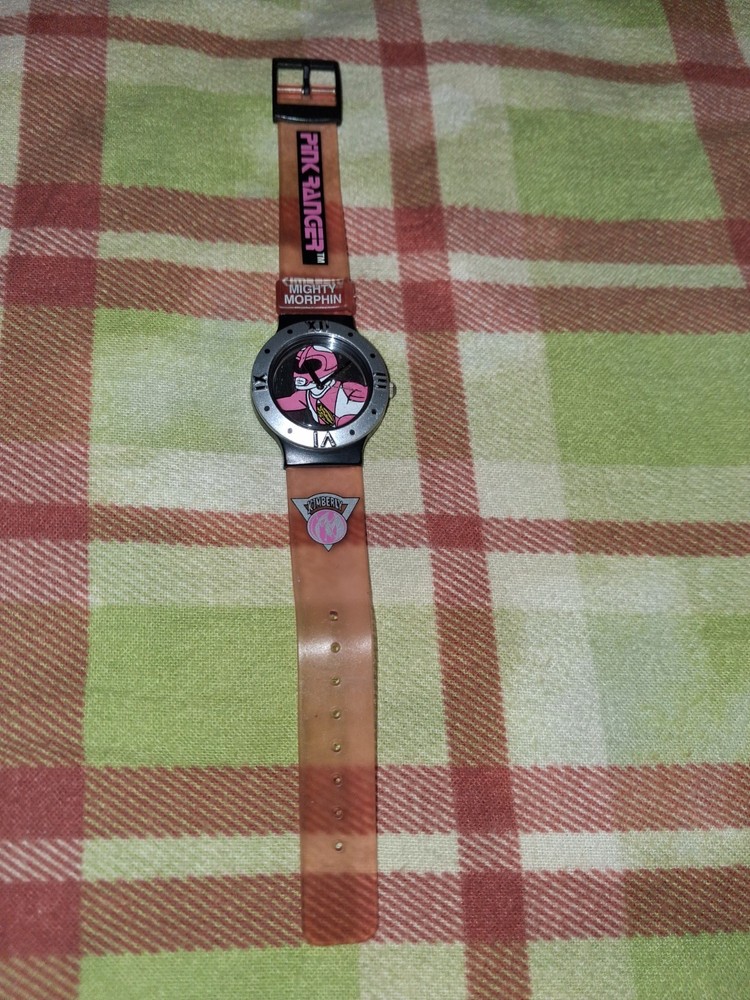 Vintage Morphin Power Rangers Watch Pink Ranger 1993 Vintage red green yellow