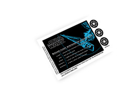 DIE CUT REPLACEMENT STICKERS for UCS Set 7181 TIE INTERCEPTOR ,STAR WARS MODELS