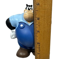 Vintage Disney Pete Squeak Toy Figure Overalls Goof Troop Mickey Mouse Club 5″
