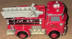 DIsney Pixar Cars Red Fire Engine Truck Die Cast 4 Inch