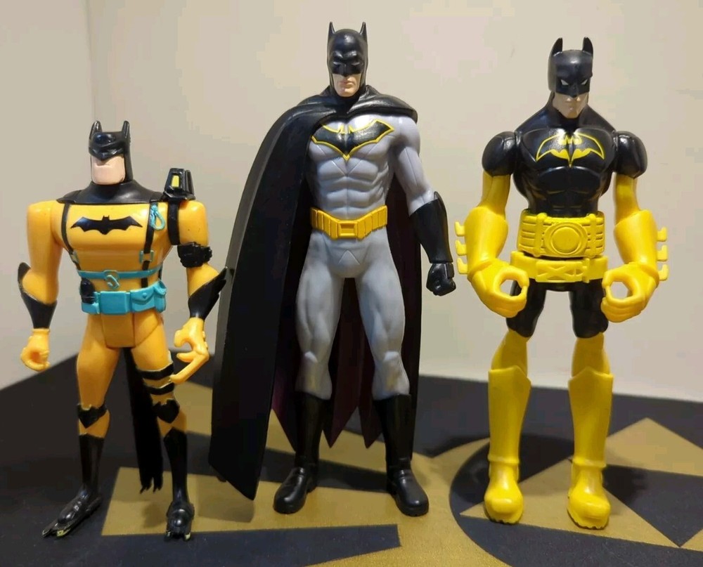 Lot Of 3 Batman Figures: Culturefly World’s Finest, Combat Kick & Cave Climber