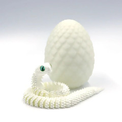 3D Printing Action Figure Snake Egg Toys Creative Stress Relief Anime Figures Mo