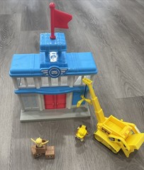 Paw Patrol Rubble Post Office 99% Complete Play Set Adventure Bay Exclusive Toy