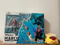 Bandai S.H.Figuarts Marco Marineford Summit War Ver. Action Figure New in Stock