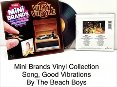 RARE Zuru Mini Brands Vinyl Really Works Good Vibrations By The Beach Boys ￼