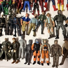 HUGE 4″ Action Figure Lot Of 68 No Duplicates Vtg 85′ Marvel DC Battlestar READ