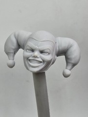 3d Print CARTOON HARLEY QUINN HEAD 1:10 7″ SELECT DC MULTIVERSE SCALE