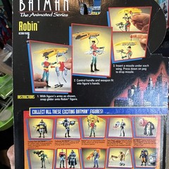 1992 Batman The Animated Series ROBIN Turbo Glider Figure SEALED MOC Kenner 7947