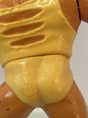 hulk hogan vintage 1990 hard plastic figure 5”