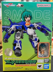 Bandai Tiny Session VF-25G Messiah Valkyrie (Michael machine) & Ranka Figure Set