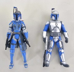 Star Wars Female Mandalorian Warrior Figure Set Clone Wars Death Watch Lot