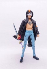 SU-LTC-LAW-BK: 1/12 Wired Black Hoodie Coat for SHF One Piece Trafalgar Law