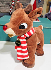 Rudolph the Red Nosed Reindeer 50 Years & Still Glowing Sings & Lights Up -Plush
