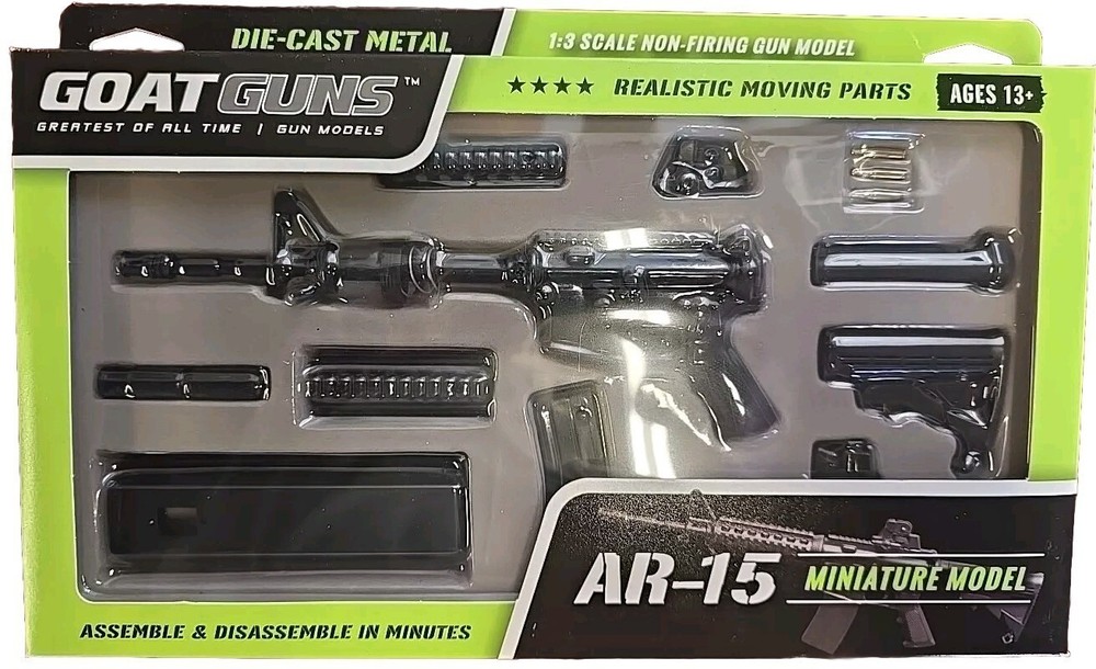 New GoatGuns Goat Miniature 1:3 Die Cast Toy Guns Mini AR15
