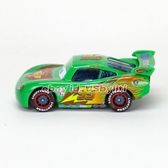 Disney Pixar Cars 2 Green Lightning McQueen WGP Racing Diecast 1:55 Metal Car