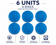 Replacement Projectiles Parts, Discs compatible w/ Rescue Dog toys – 3D printed
