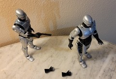 Lot Of 2 NECA RoboCop: Spring-Loaded Holster & Stiff-Hip 2011 Action Figures 7″
