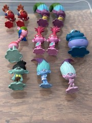 Lot of 11 Hasbro DreamWorks Trolls Movie Mini Figures Doll Toys Mixed Characters