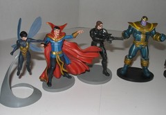 lot of 12 Marvel Avengers collectible Figures cake toppers various characters