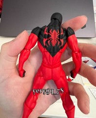In US! MESS TOYS Symbiote Spider-Man Action Figure Black Red Model Boy Toys Gift
