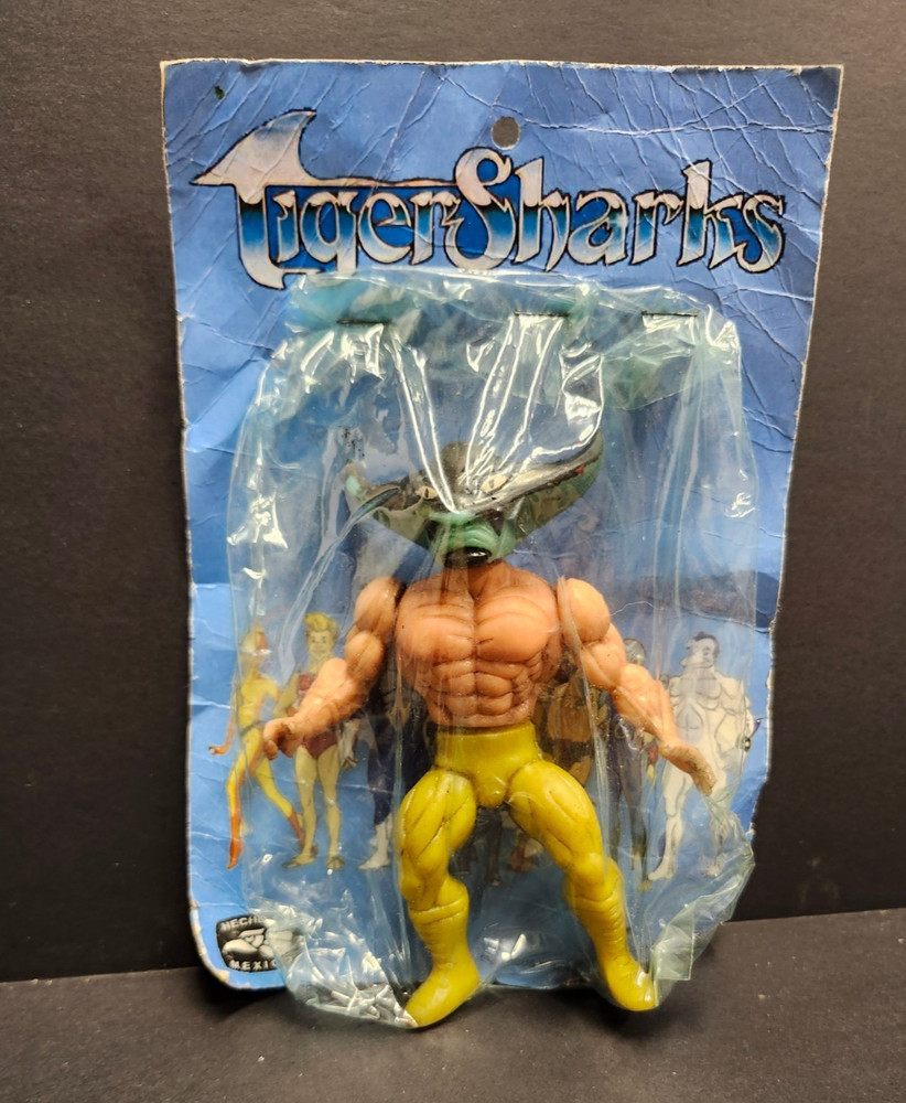 Version THREE Action Figure TIGERSHARKS Mexico KO Vintage 1980s MOC