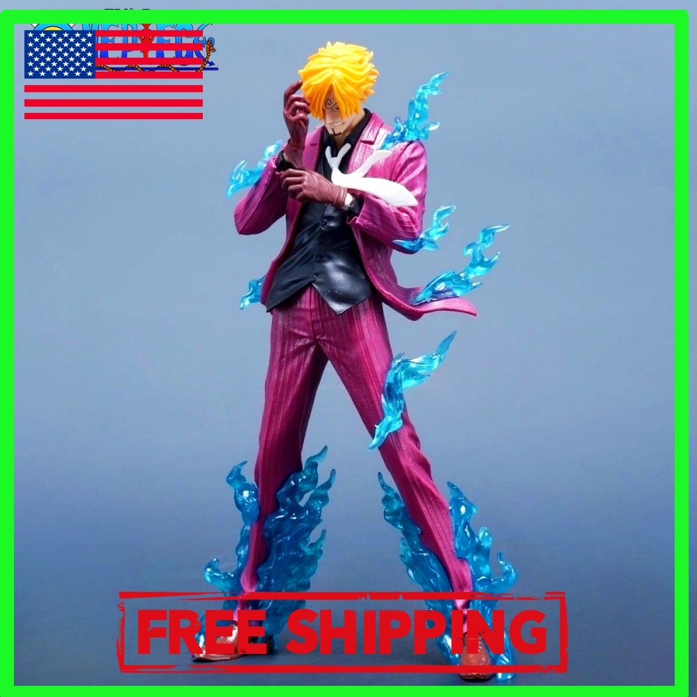 ONE PIECE Action Figure Sanji 25cm/9.84in PVC Statue Collection Model Toy Gift*