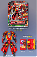 Metal Cardbot S Season2 REDBLITZ Transformer Robot Muscle Car Figure Toy 2024