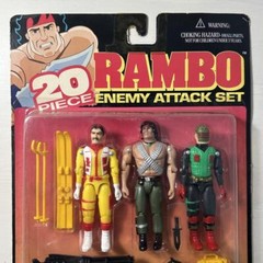 Toy Island 1995 Rambo Enemy Attack Set 3.75 in Vintage Rare Unopened From Japan
