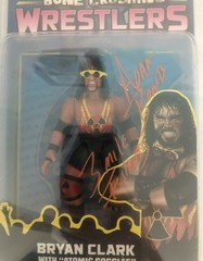 Adam Bomb Bone Crushing Wrestlers figure Signed Autograph WWE