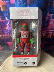 2022 Star Wars The Black Series MANDALORIAN WARRIOR Holiday Edition 6″