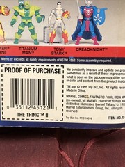 Vintage 1995 Fantastic Four The Thing 2 II Undercover Action Figure NEW (LOOK)