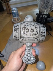 Science Patrols Sofubi Mekurabe no Kozuchi Skull Hammer Mallet Omake Pullstring