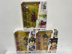 Bandai Dragon Ball DAIMA S.H.Figuarts Son Goku & Vegeta & Piccolo Set Mini USA