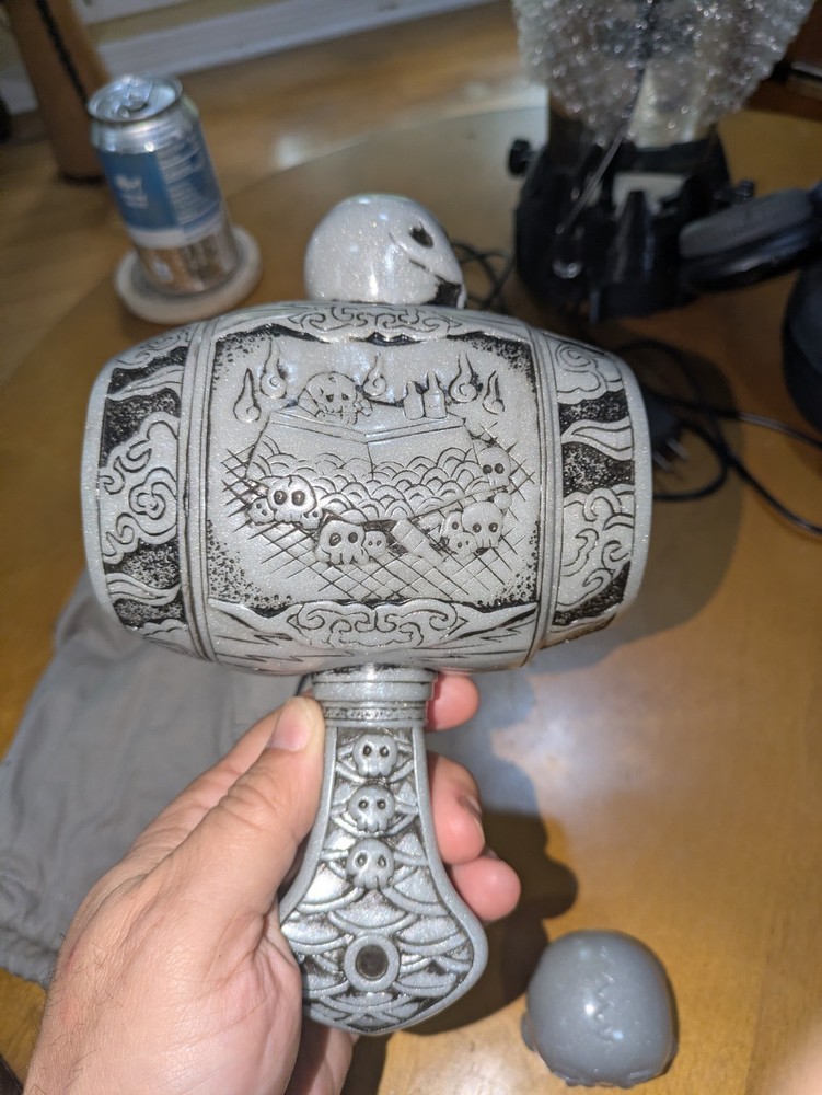 Science Patrols Sofubi Mekurabe no Kozuchi Skull Hammer Mallet Omake Pullstring