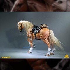 Fish Toys 1/12 Action Horse Figure Brown Statue Collectibles Ornament Accessory