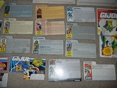 Vintage 1980s File Card Blueprints Accessories Game G.I. GI Joe Figure 3.75 ARAH