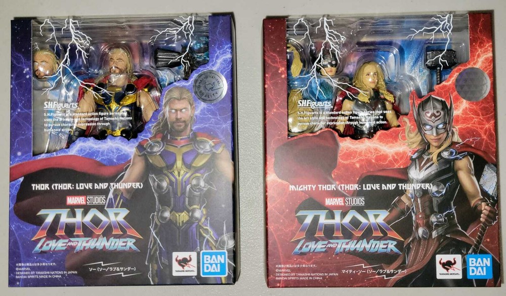 Bandai Tamashii S.H.Figuarts Thor & Mighty Thor Set (Thor: Love And Thunder) USA