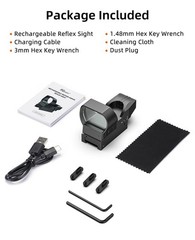 EZshoot Rechargeable Motion Awake Multiple Reticle Red Green Dot Sight, 40mm …