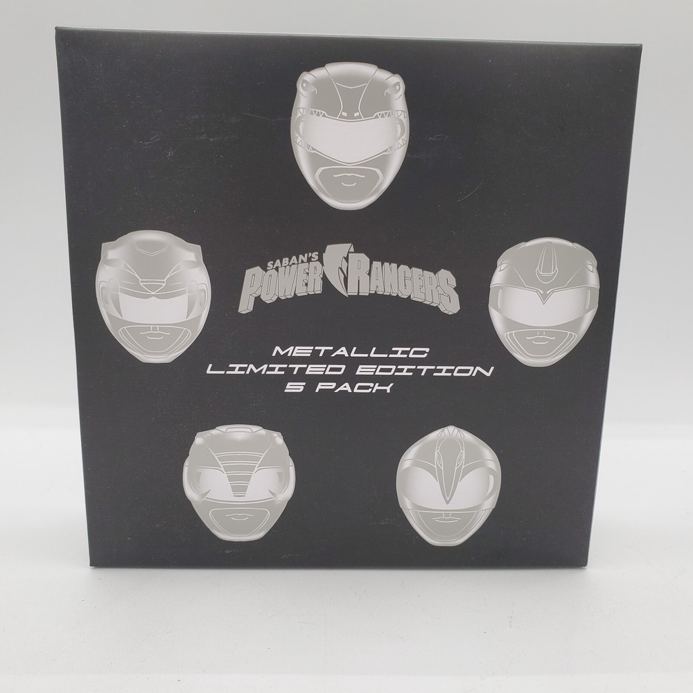 Loot Crate Exclusive Mighty Morphin Power Rangers Metallic Figure 5-Pack NEW NIP