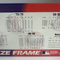 Nolan Ryan 1995 SLU Starting Lineup Freeze Frame Mets Angels Astros Rangers
